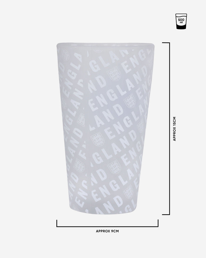 England Frosted Tumbler Glass FOCO - FOCO.com | UK & IRE