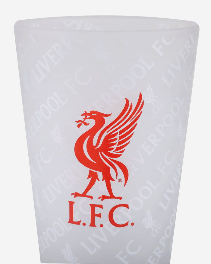 Liverpool FC Frosted Tumbler Glass FOCO - FOCO.com | UK & IRE