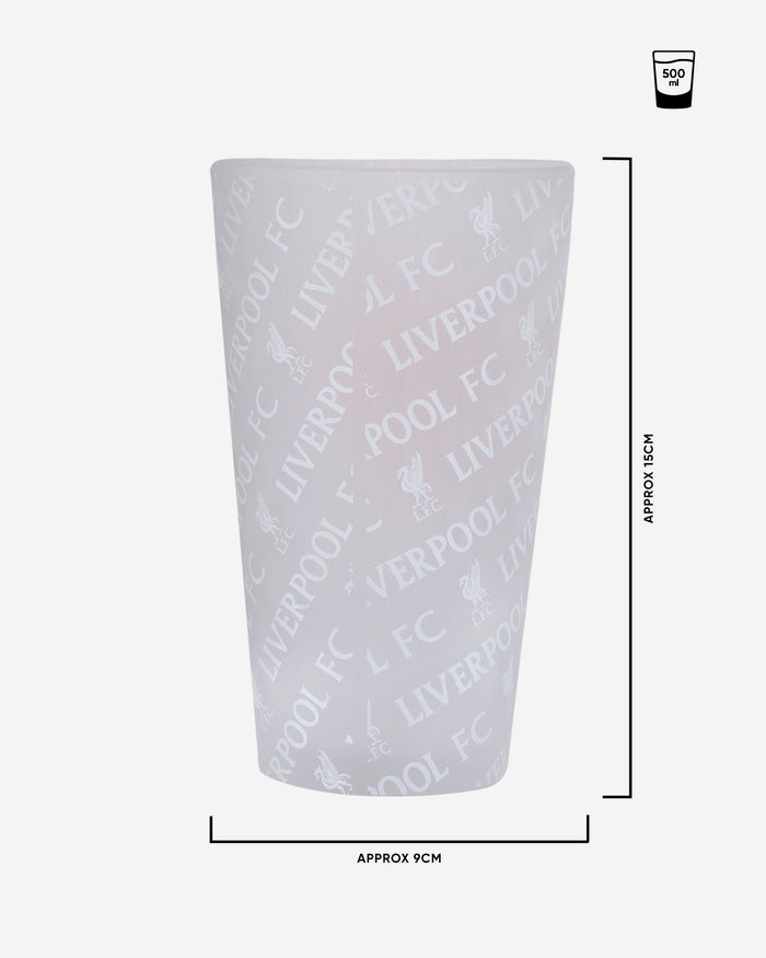 Liverpool FC Frosted Tumbler Glass FOCO - FOCO.com | UK & IRE