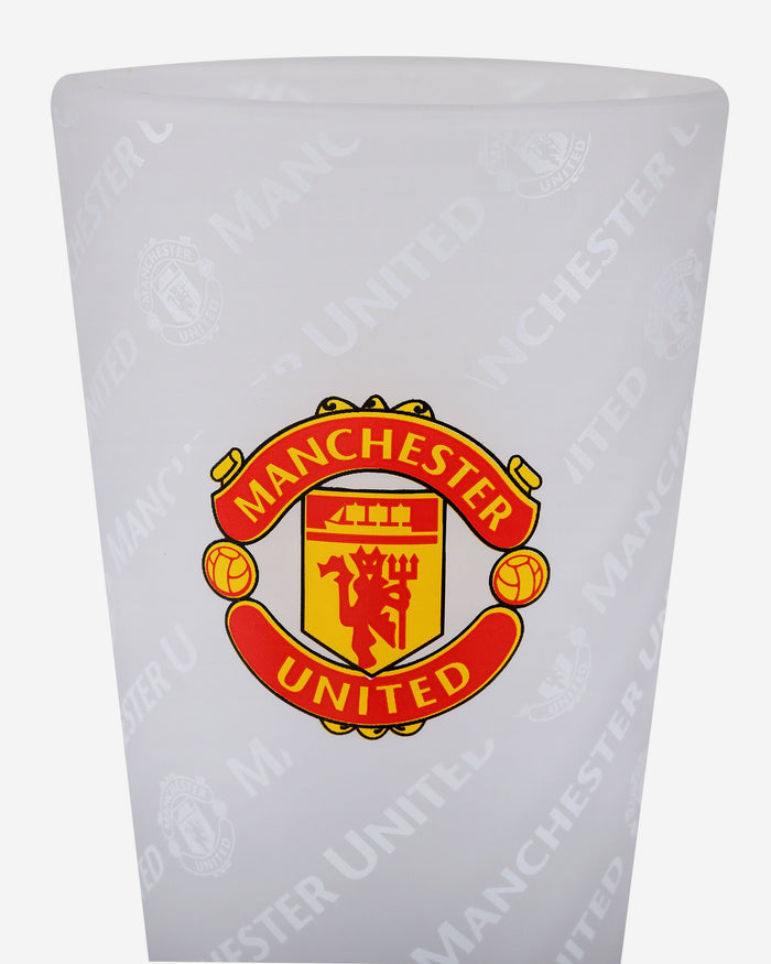 Manchester United FC Frosted Tumbler Glass FOCO - FOCO.com | UK & IRE