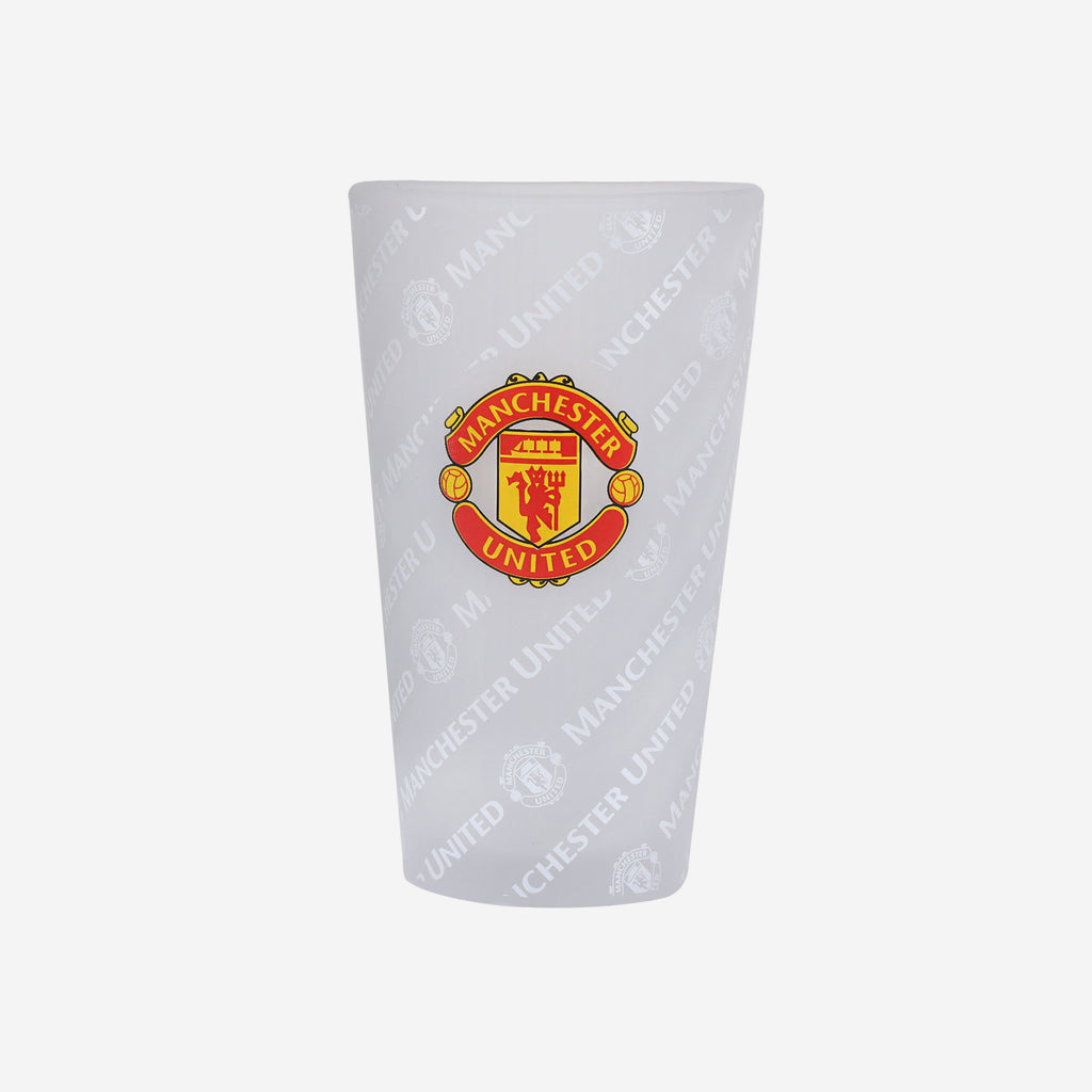 Manchester United FC Frosted Tumbler Glass FOCO - FOCO.com | UK & IRE