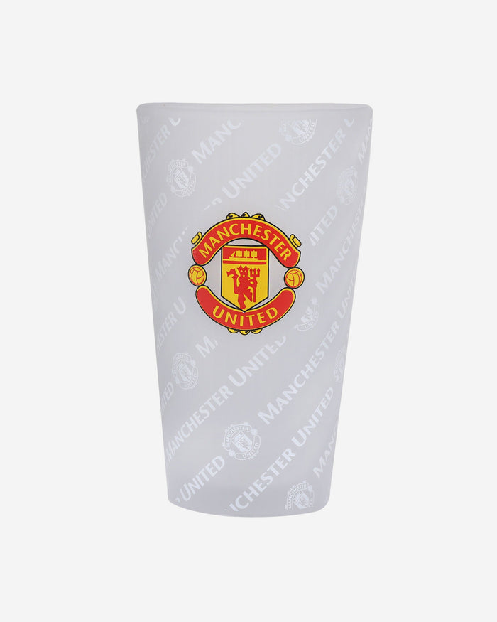 Manchester United FC Frosted Tumbler Glass FOCO - FOCO.com | UK & IRE
