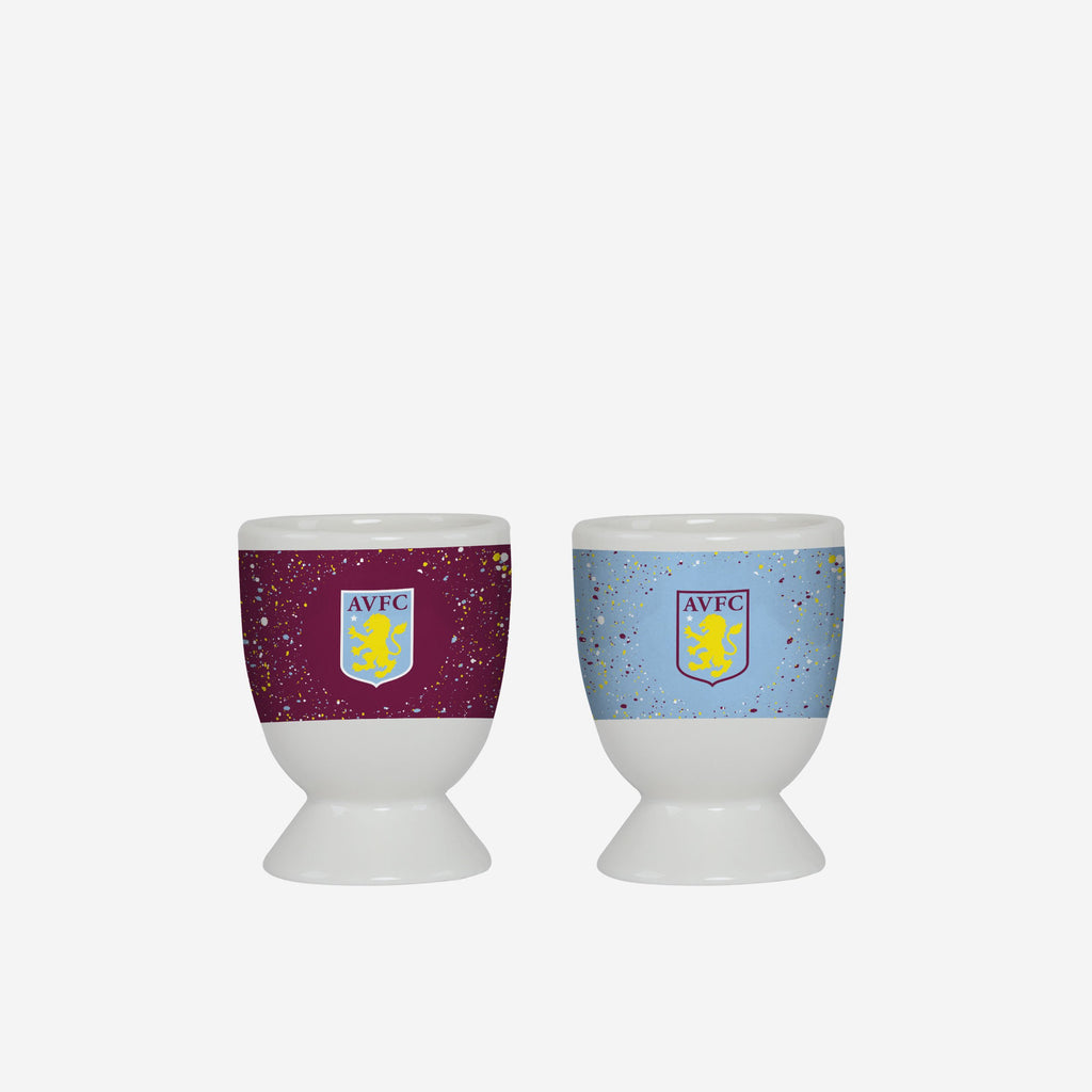 Aston Villa FC 2 Pack Paint Splatter Egg Cup FOCO - FOCO.com | UK & IRE
