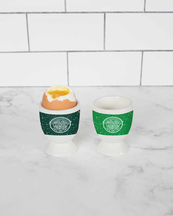 Celtic FC 2 Pack Paint Splatter Egg Cup FOCO - FOCO.com | UK & IRE