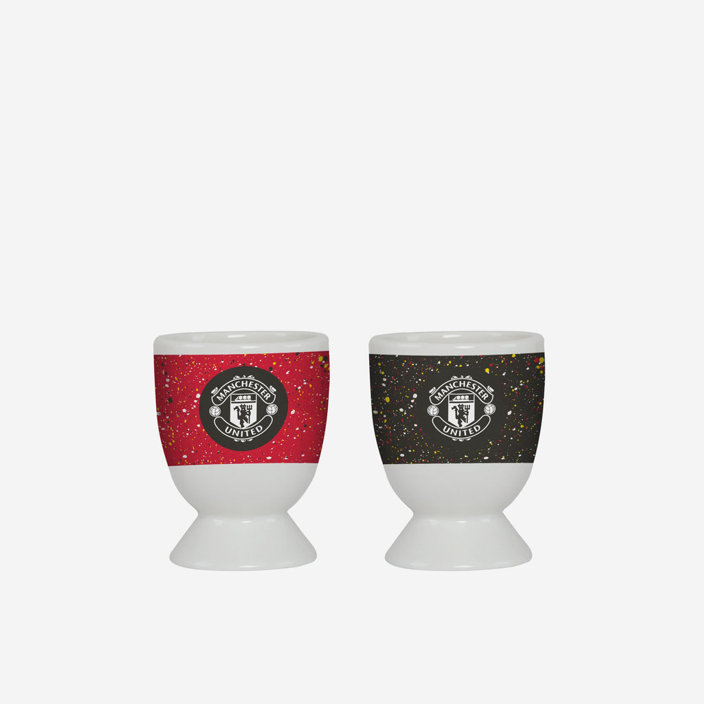 Manchester United FC 2 Pack Paint Splatter Egg Cup FOCO - FOCO.com | UK & IRE