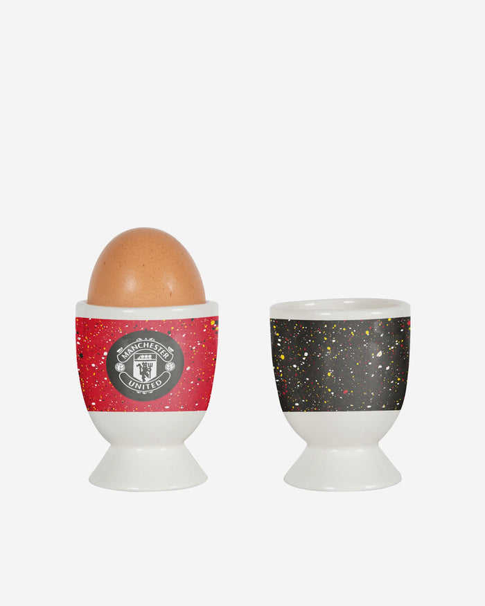 Manchester United FC 2 Pack Paint Splatter Egg Cup FOCO - FOCO.com | UK & IRE