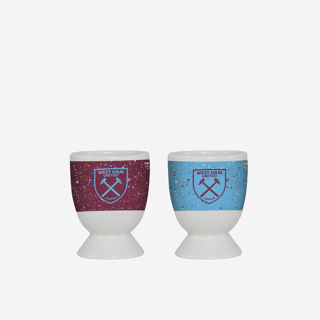 West Ham United FC 2 Pack Paint Splatter Egg Cup FOCO - FOCO.com | UK & IRE