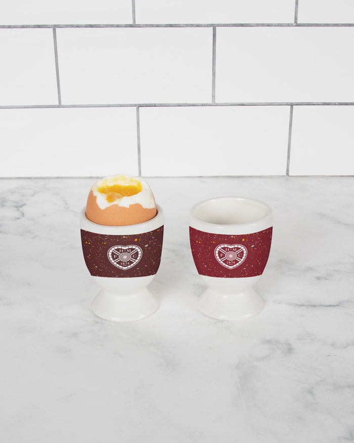 Heart Of Midlothian FC 2 Pack Paint Splatter Egg Cup FOCO - FOCO.com | UK & IRE