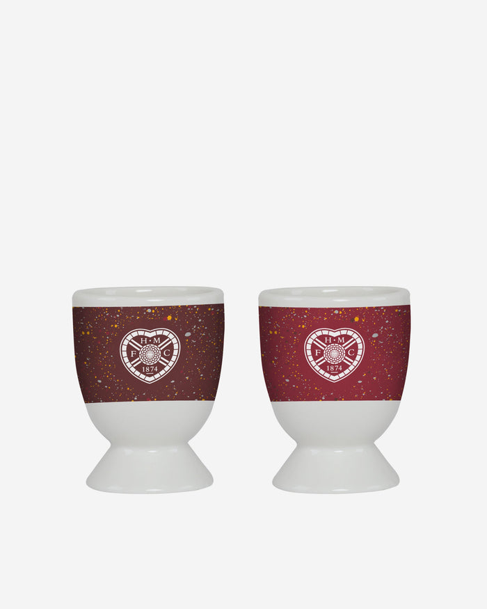 Heart Of Midlothian FC 2 Pack Paint Splatter Egg Cup FOCO - FOCO.com | UK & IRE