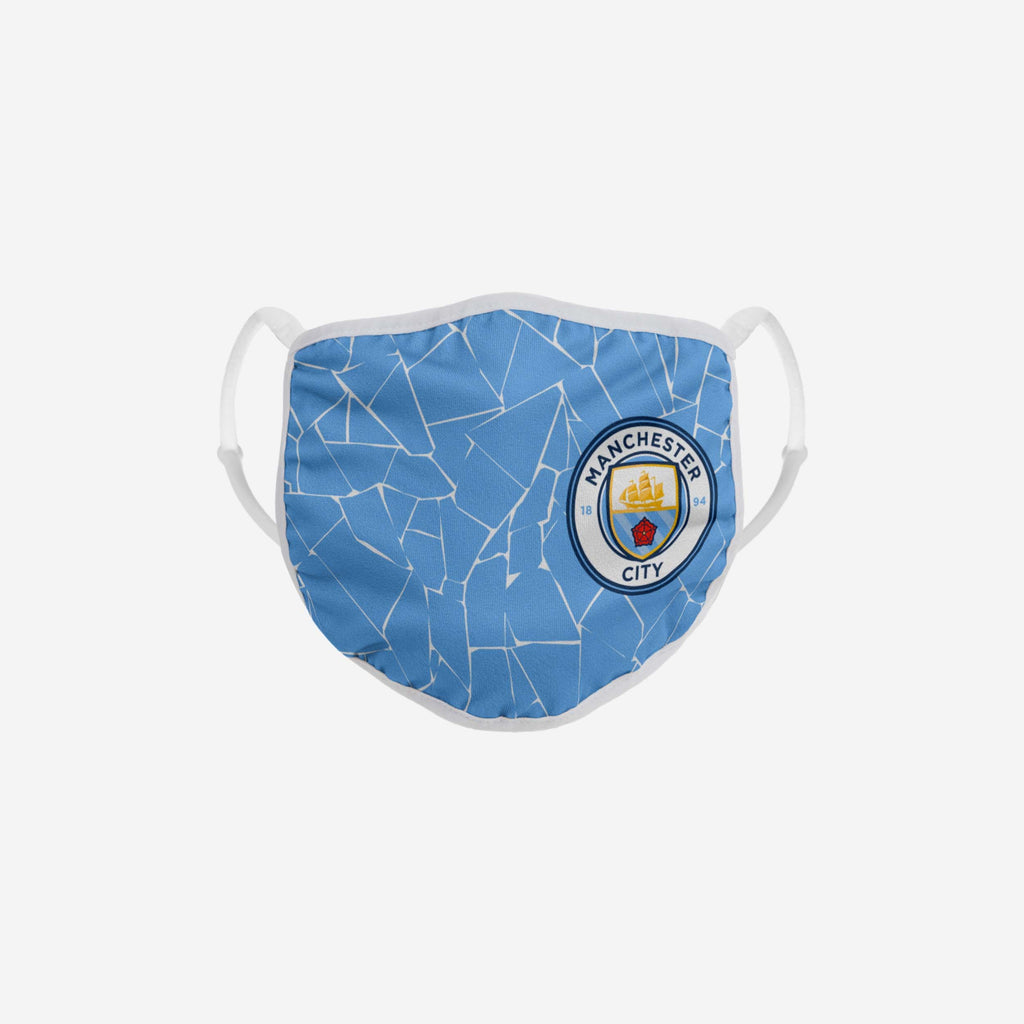Manchester City FC Adjustable Home Kit Face Cover FOCO - FOCO.com | UK & IRE