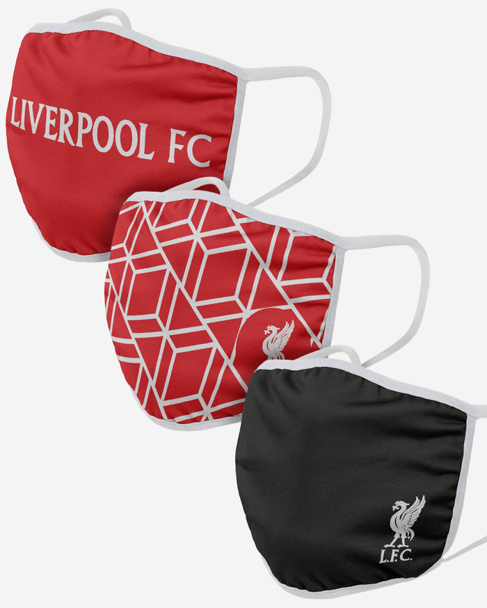 Liverpool FC Printed 3 Pack Face Cover FOCO - FOCO.com | UK & IRE