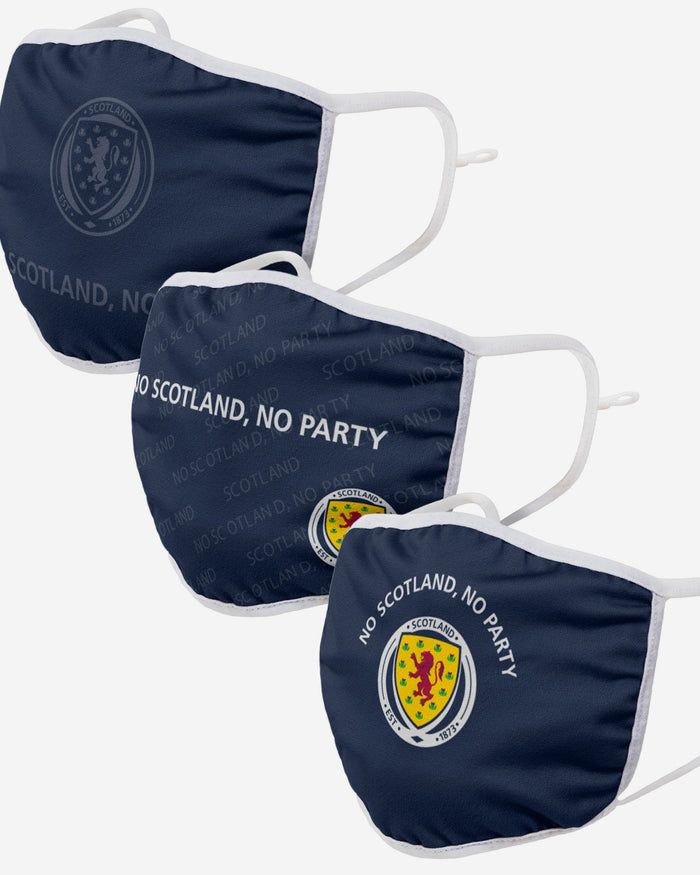 No Scotland No Party Adjustable 3 Pack Face Cover FOCO - FOCO.com | UK & IRE