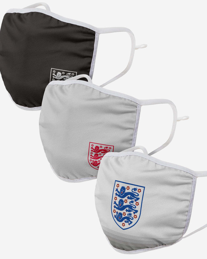 England 3 Pack Adjustable Printed Face Cover FOCO - FOCO.com | UK & IRE
