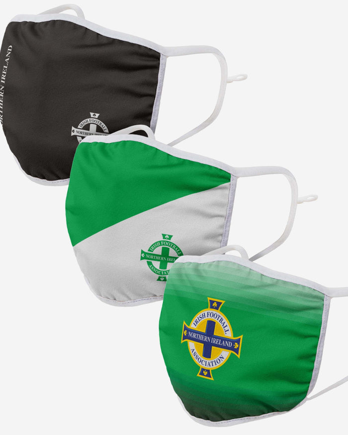Northern Ireland 3 Pack Adjustable Printed Face Cover FOCO - FOCO.com | UK & IRE