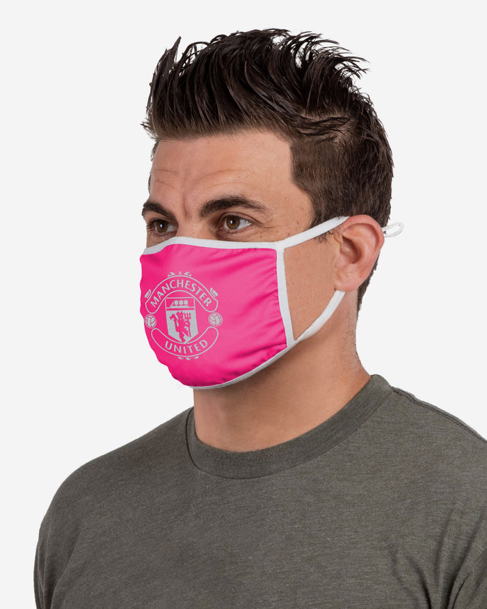 Manchester United FC Pink Neon Reflective Face Cover FOCO - FOCO.com | UK & IRE