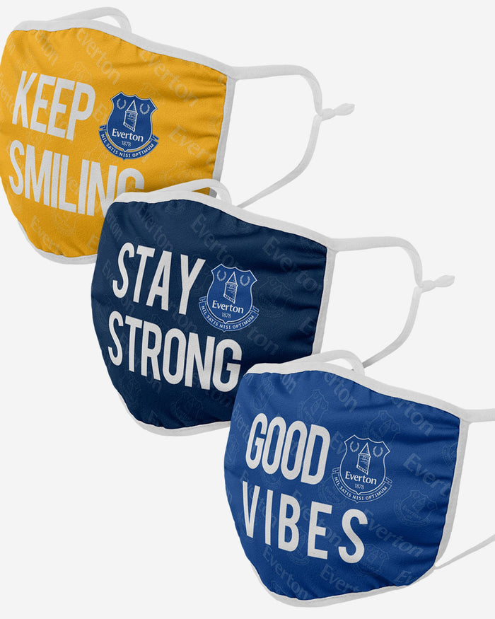 Everton FC Positive Slogan 3 Pack Face Cover FOCO - FOCO.com | UK & IRE