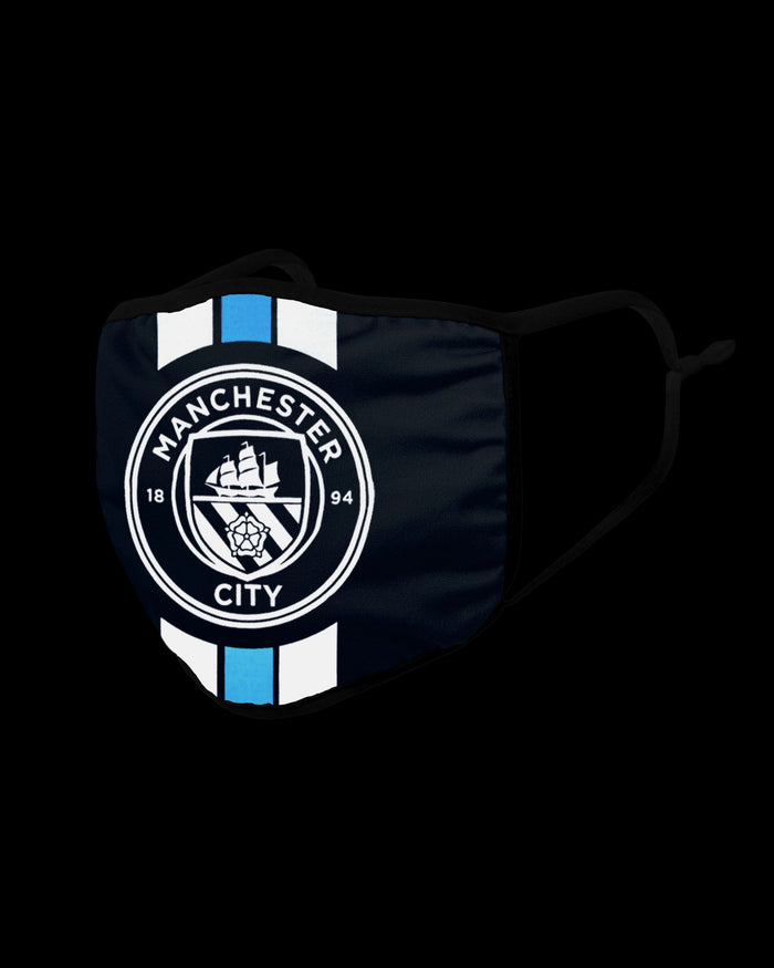 Manchester City FC Stripe Logo Reflective Face Cover FOCO - FOCO.com | UK & IRE