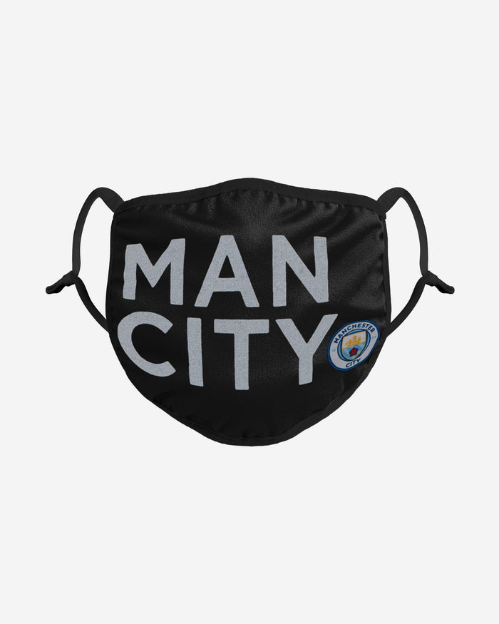 Manchester City FC Reflective Wordmark Face Cover FOCO - FOCO.com | UK & IRE