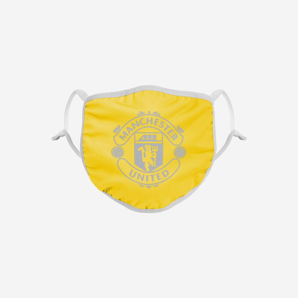 Manchester United FC Yellow Neon Reflective Face Cover FOCO - FOCO.com | UK & IRE