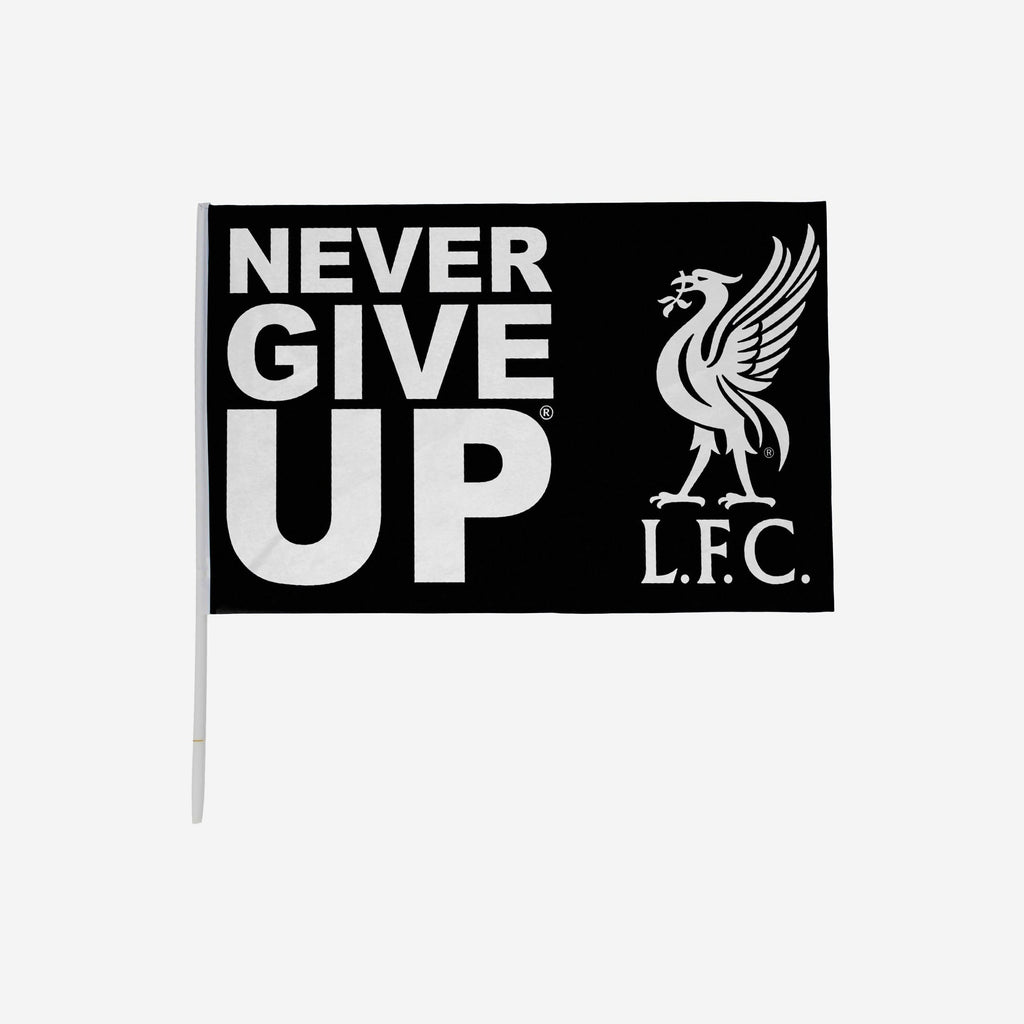 Liverpool FC Never Give Up Black 3 x 2 Flag FOCO - FOCO.com | UK & IRE