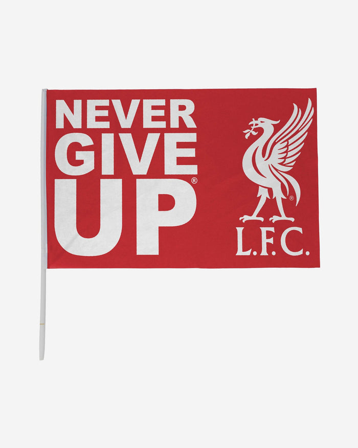 Liverpool FC Never Give Up Red 3 x 2 Flag FOCO - FOCO.com | UK & IRE