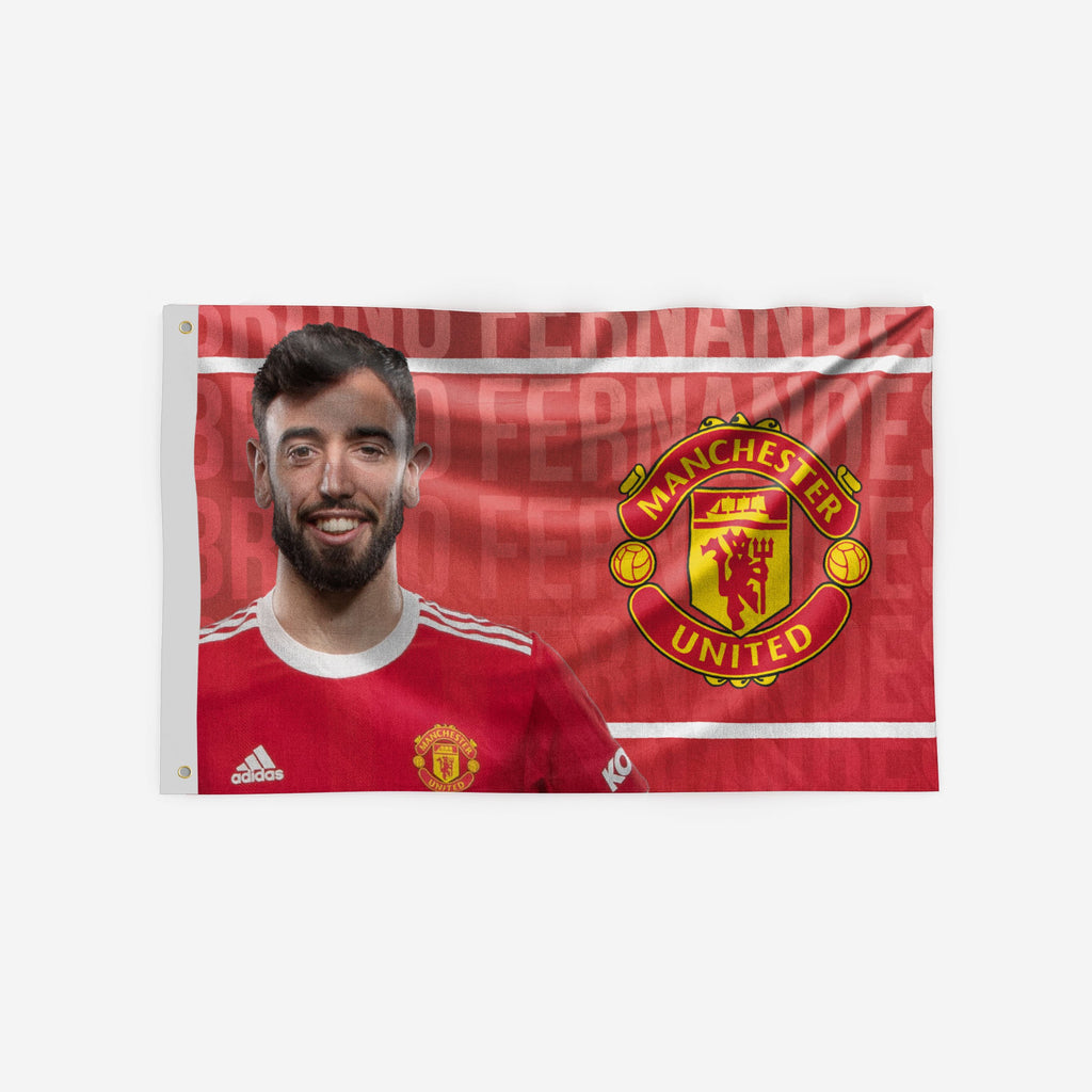 Bruno Fernandes Manchester United FC 5 x 3 Flag FOCO - FOCO.com | UK & IRE