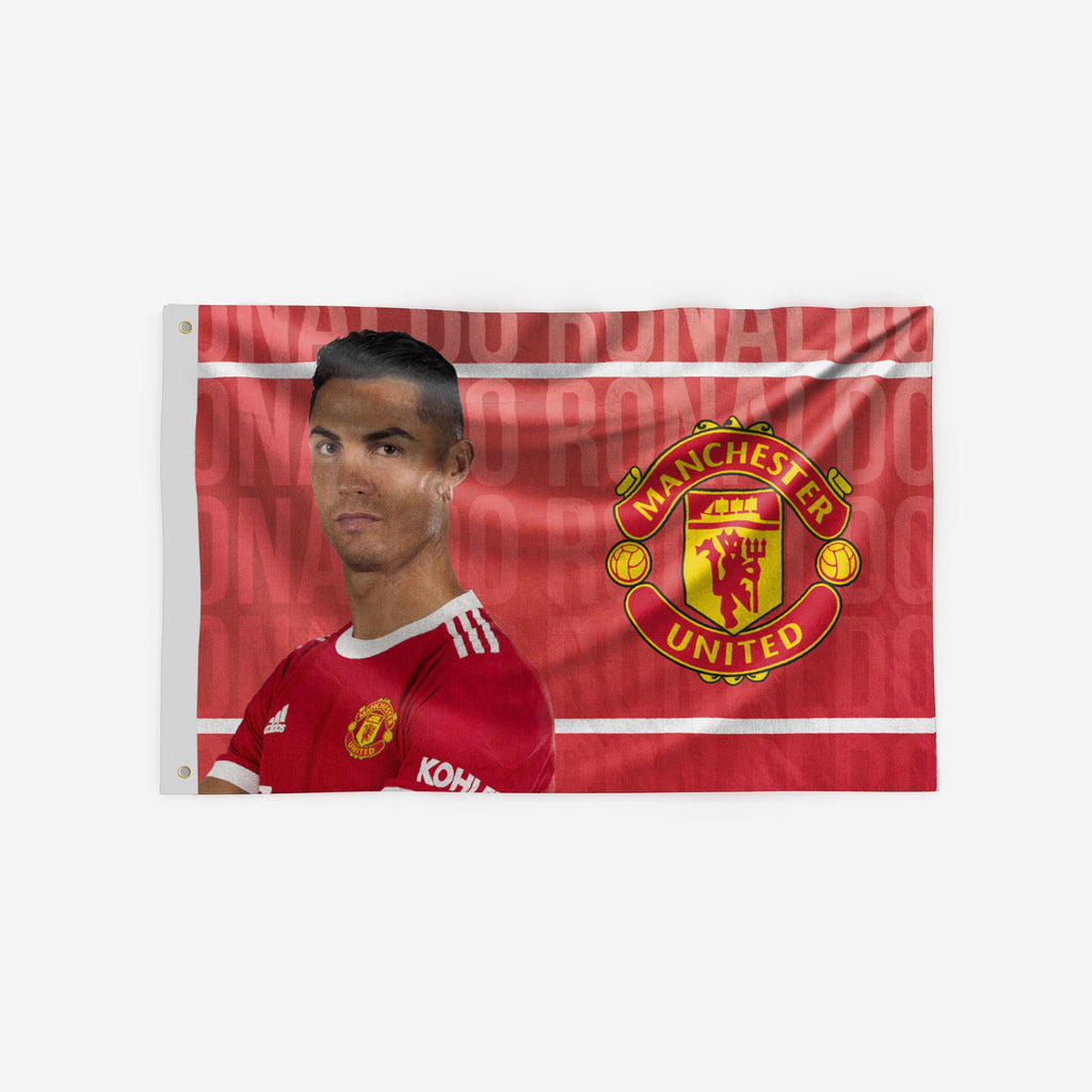 Cristiano Ronaldo Manchester United FC 5 x 3 Flag FOCO - FOCO.com | UK & IRE