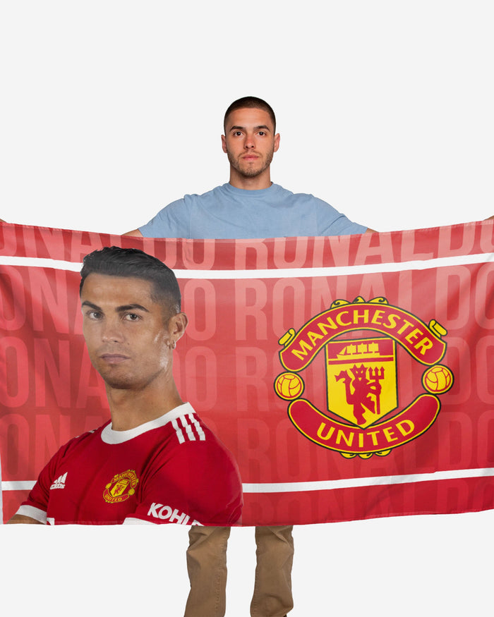 Cristiano Ronaldo Manchester United FC 5 x 3 Flag FOCO - FOCO.com | UK & IRE