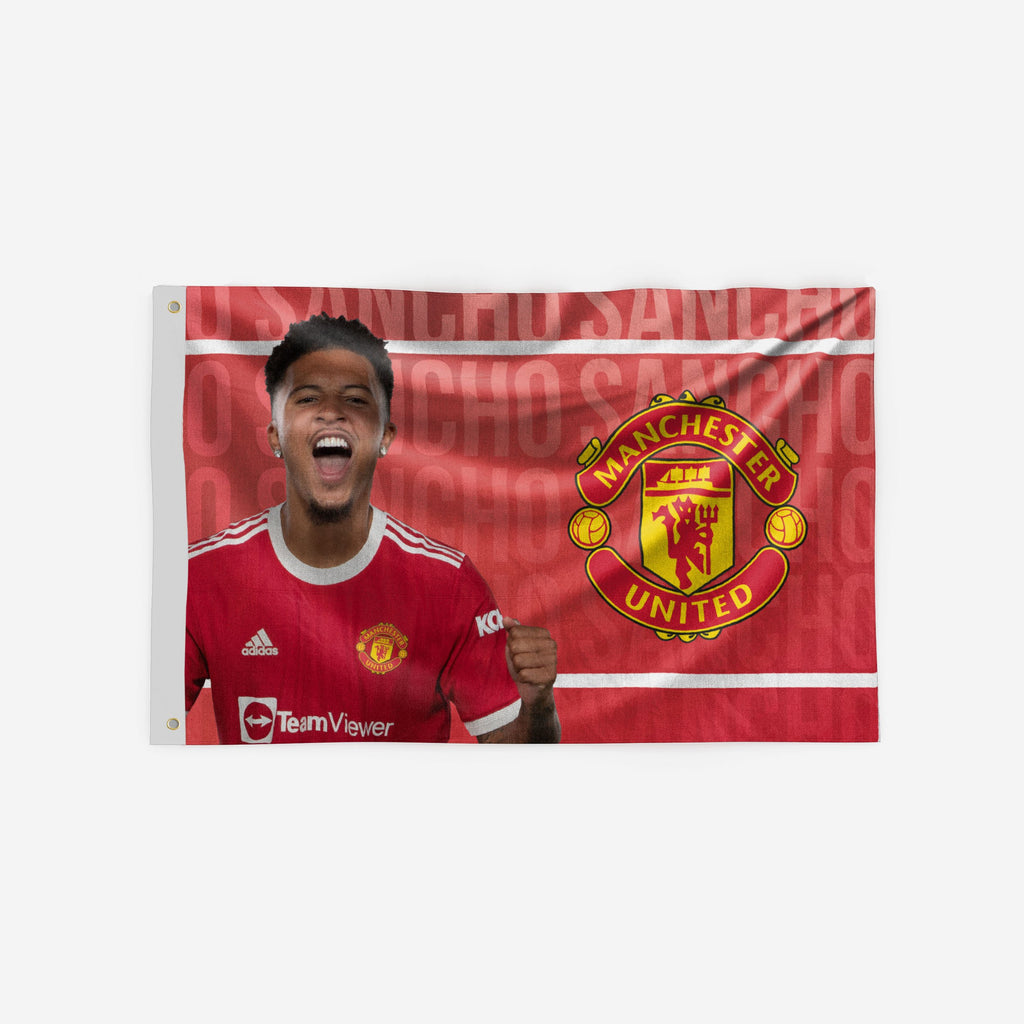 Jadon Sancho Manchester United FC 5 x 3 Flag FOCO - FOCO.com | UK & IRE
