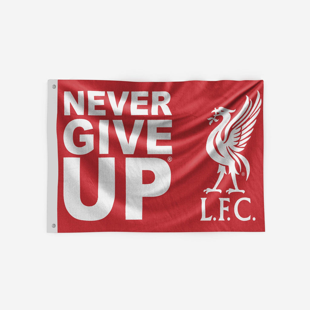Liverpool FC Never Give Up Red 5 x 3 Flag FOCO | UK