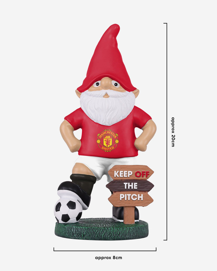 Manchester United FC Keep Off The Pitch Gnome FOCO - FOCO.com | UK & IRE