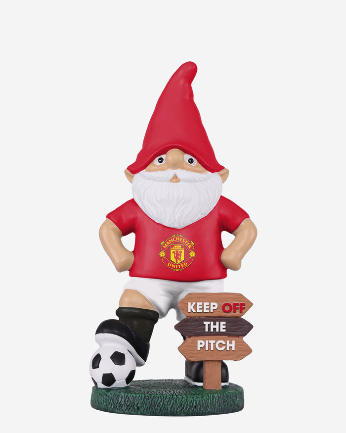 Manchester United FC Keep Off The Pitch Gnome FOCO - FOCO.com | UK & IRE