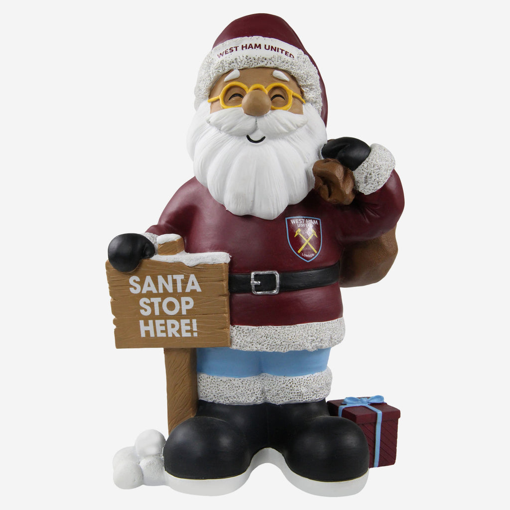 West Ham United FC Santa Stop Here Gnome FOCO - FOCO.com | UK & IRE