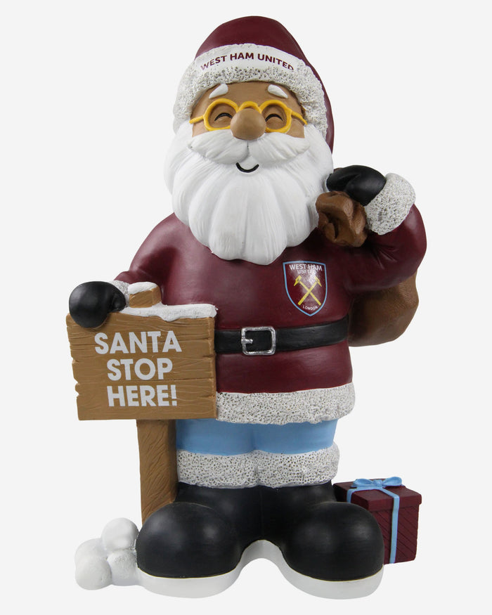 West Ham United FC Santa Stop Here Gnome FOCO - FOCO.com | UK & IRE