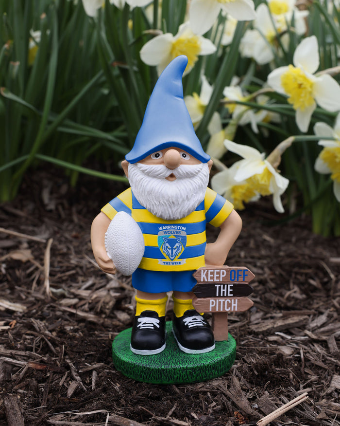 Warrington Wolves Keep Off The Pitch Gnome FOCO - FOCO.com | UK & IRE