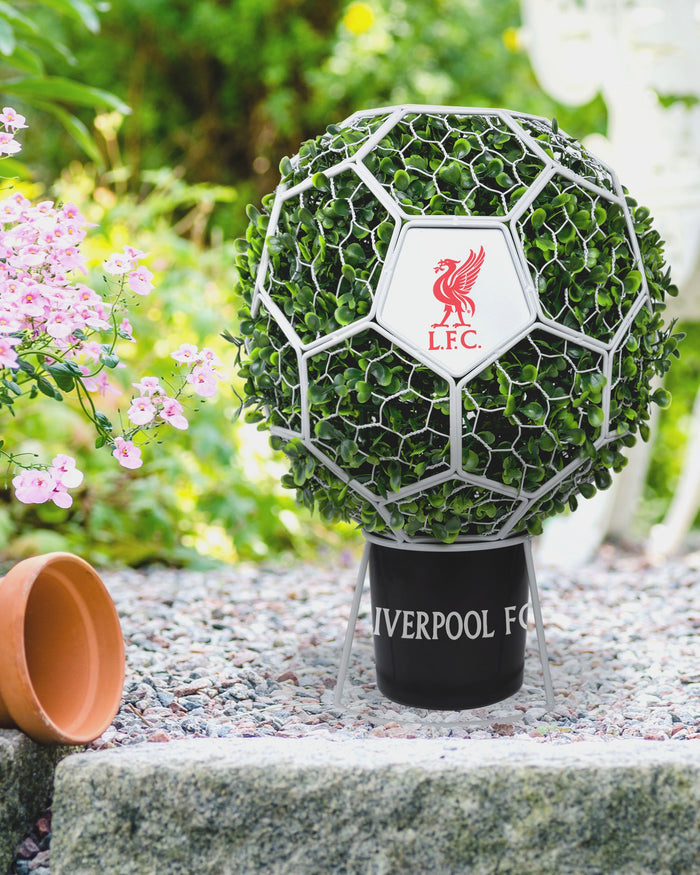 Liverpool FC Ball Topiary Frame With Leaves FOCO - FOCO.com | UK & IRE