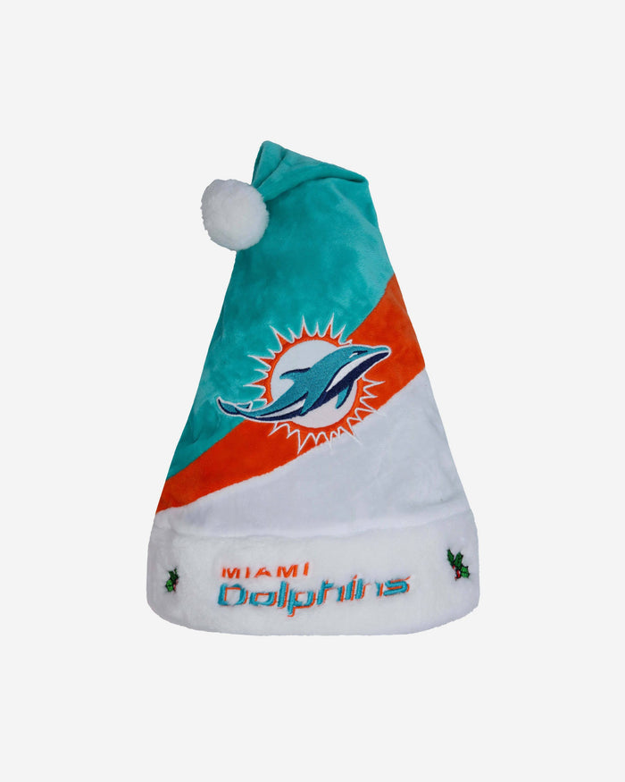 Miami Dolphins Colourblock Santa Hat FOCO - FOCO.com | UK & IRE