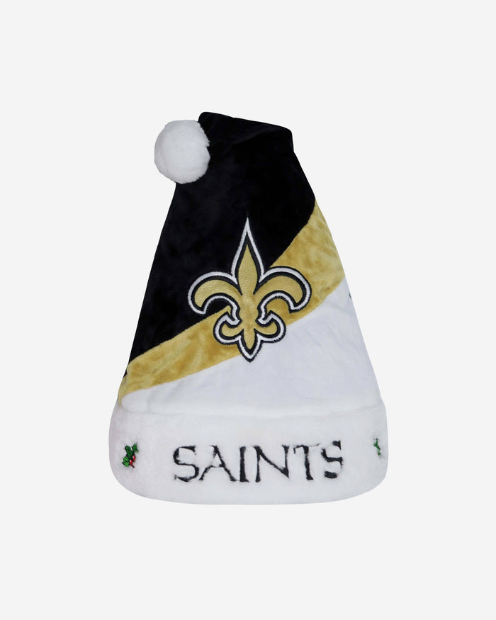 New Orleans Saints Colourblock Santa Hat FOCO - FOCO.com | UK & IRE