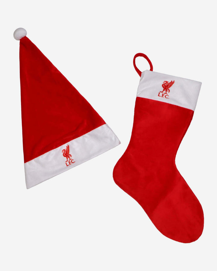 Liverpool FC Santa Hat & Stocking Set FOCO - FOCO.com | UK & IRE