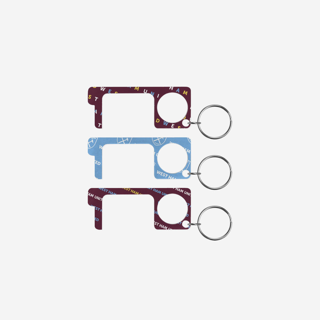 West Ham United FC 3 Pack No Touch Keyring FOCO - FOCO.com | UK & IRE