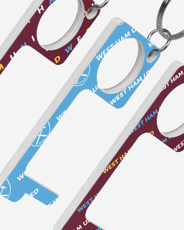 West Ham United FC 3 Pack No Touch Keyring FOCO - FOCO.com | UK & IRE