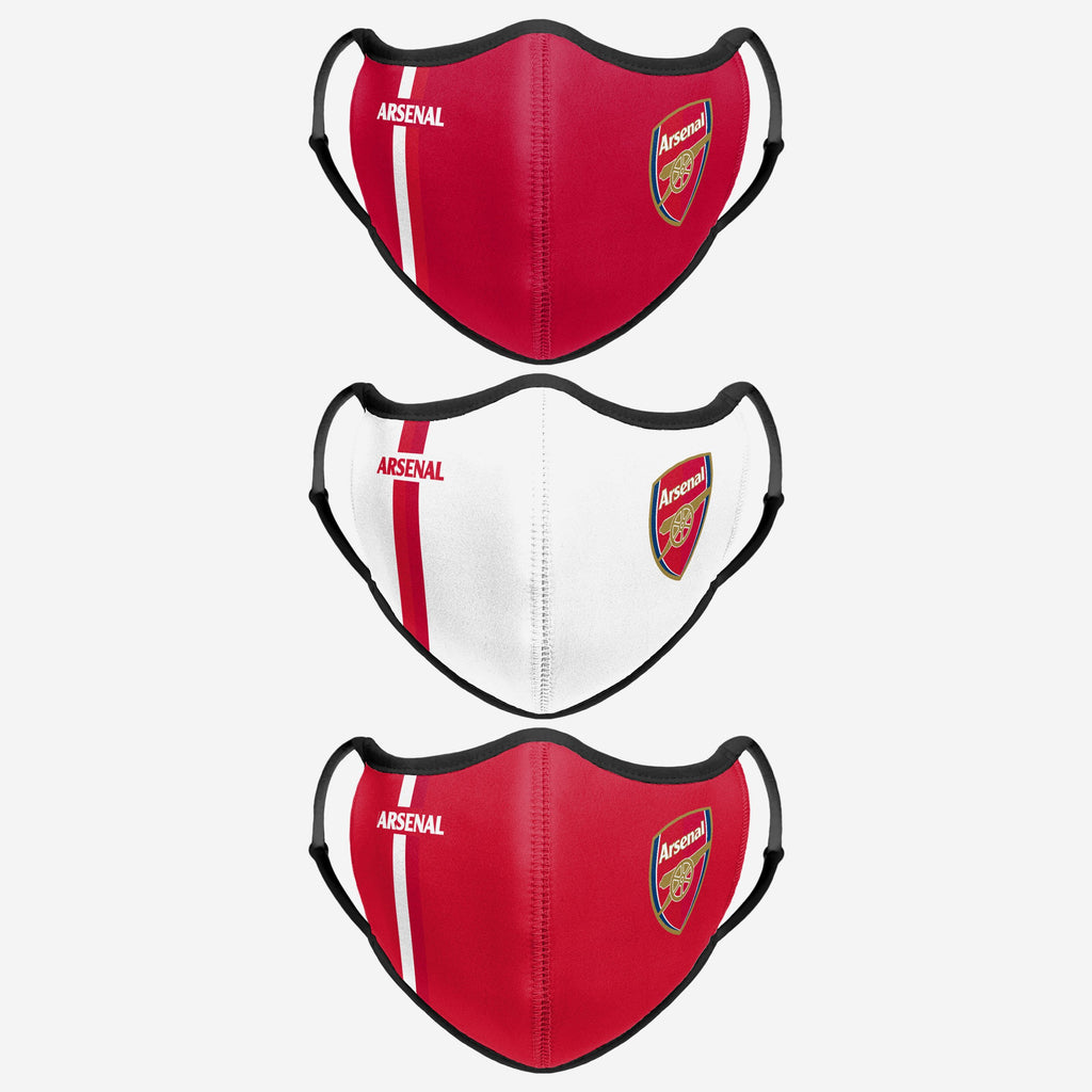 Arsenal FC Sport 3 Pack Face Cover FOCO - FOCO.com | UK & IRE