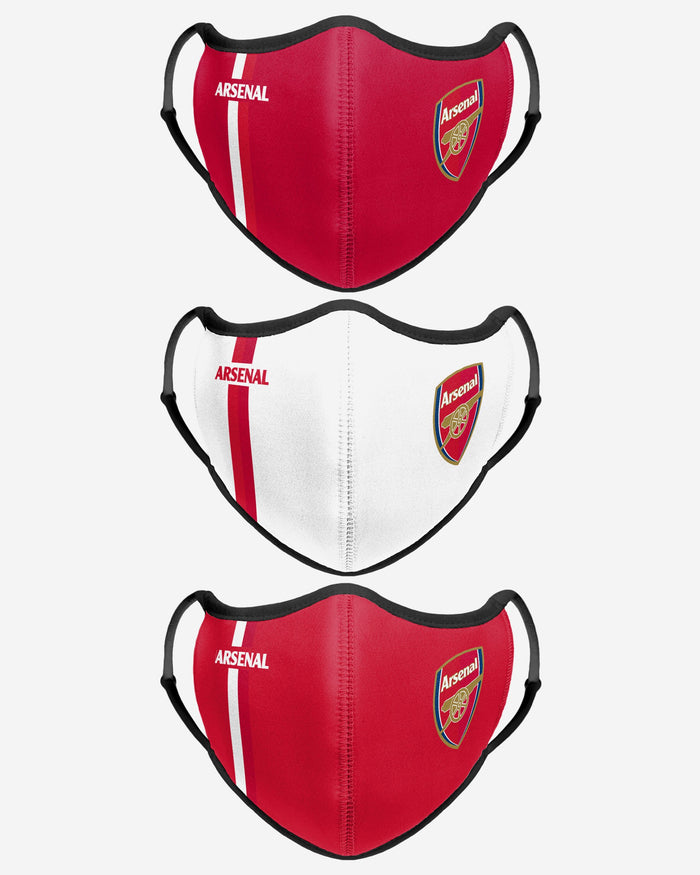 Arsenal FC Sport 3 Pack Face Cover FOCO - FOCO.com | UK & IRE
