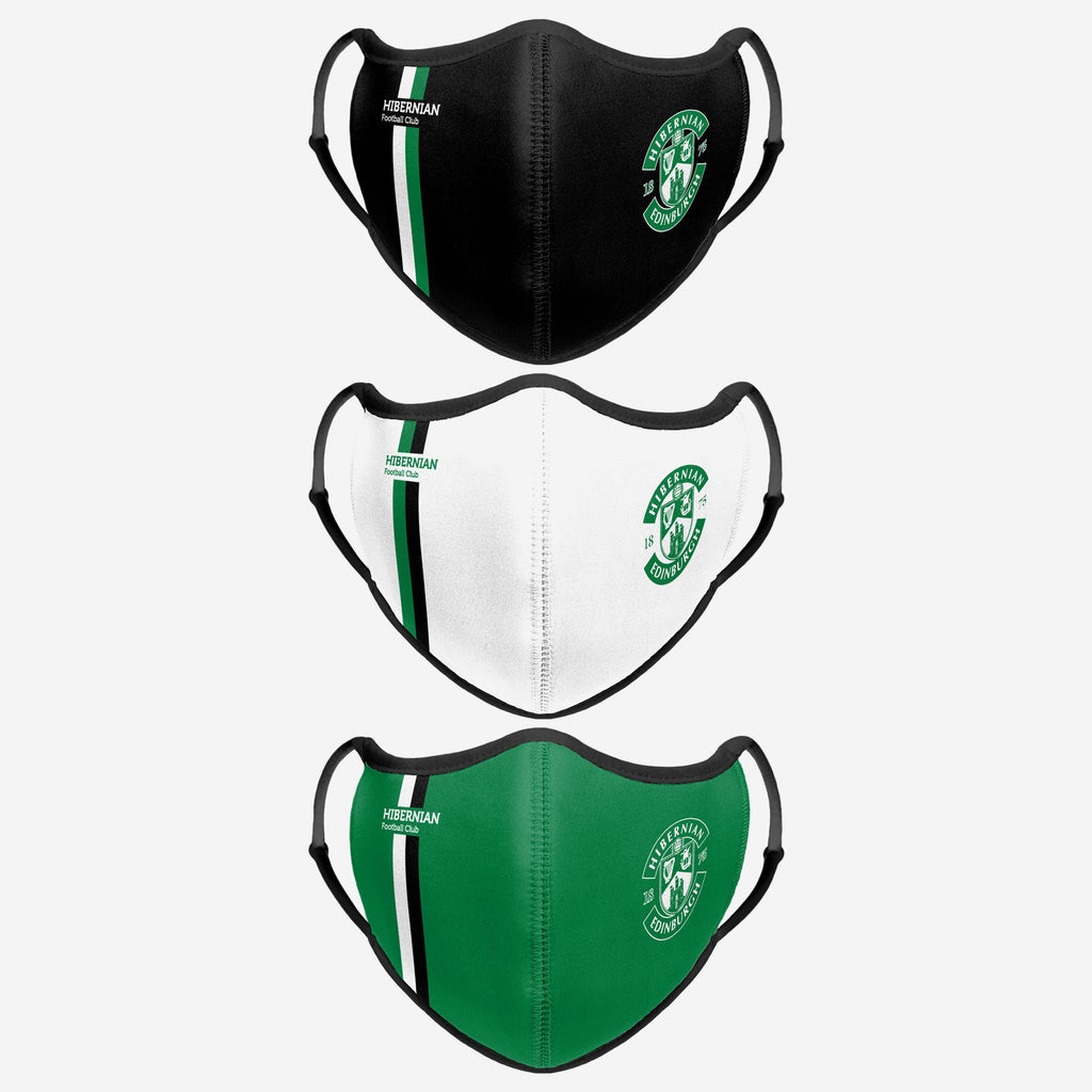 Hibernian FC Sport 3 Pack Face Cover FOCO - FOCO.com | UK & IRE