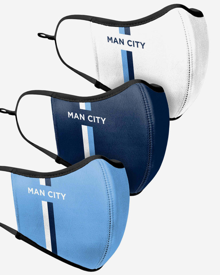 Manchester City FC Sport 3 Pack Face Cover FOCO - FOCO.com | UK & IRE