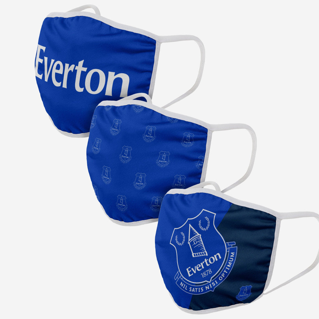 Everton FC 3 Pack Face Cover FOCO Adult - FOCO.com | UK & IRE