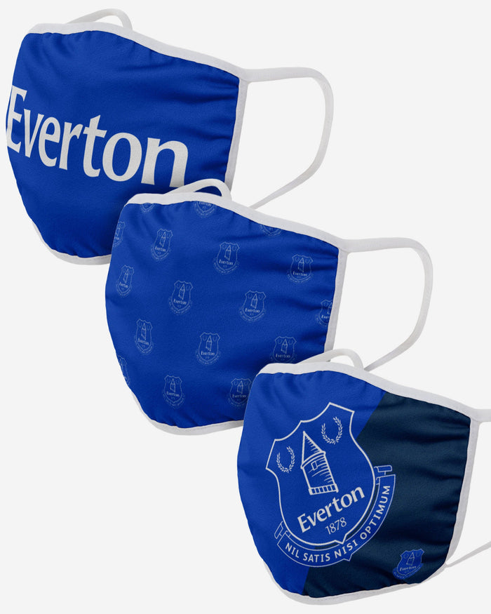 Everton FC 3 Pack Face Cover FOCO Adult - FOCO.com | UK & IRE