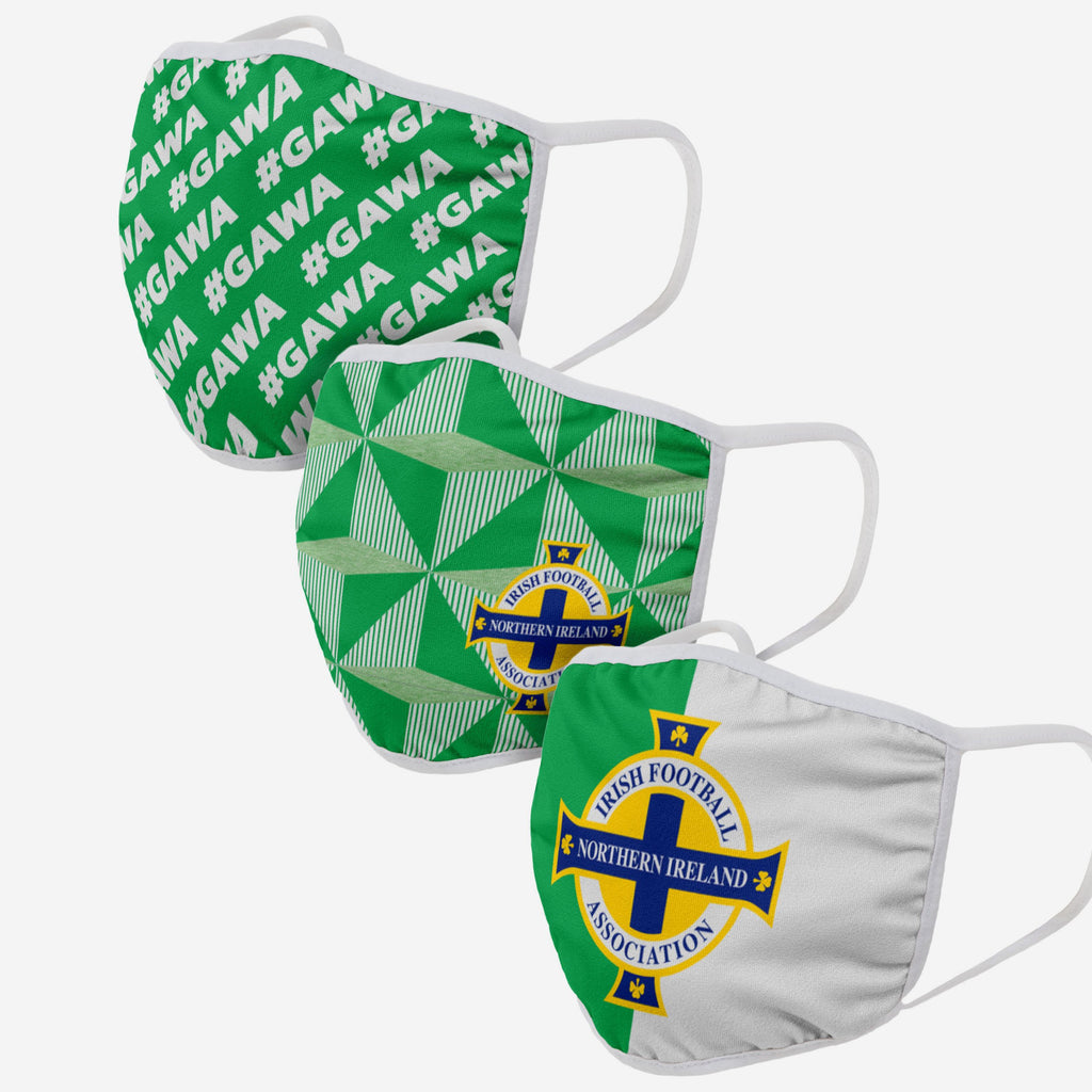 Northern Ireland 3 Pack Face Cover FOCO Adult - FOCO.com | UK & IRE