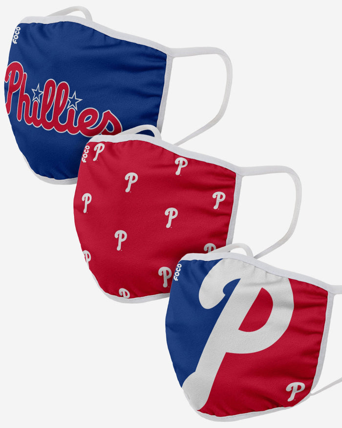 Philadelphia Phillies 3 Pack Face Cover FOCO - FOCO.com | UK & IRE