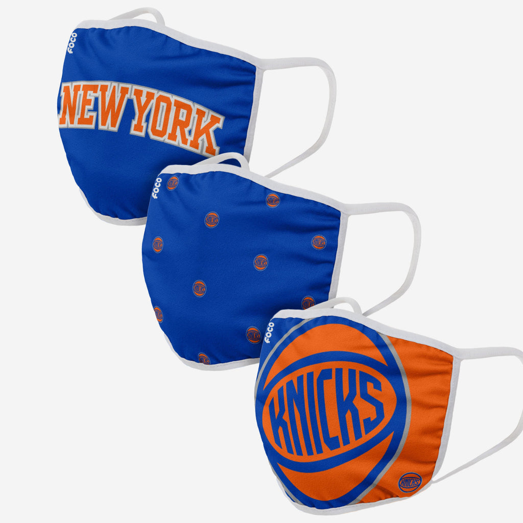 New York Knicks 3 Pack Face Cover FOCO - FOCO.com | UK & IRE